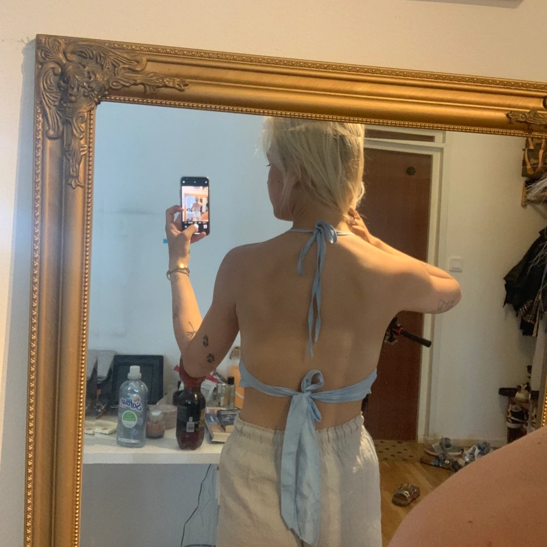 Halterneck topp - 90