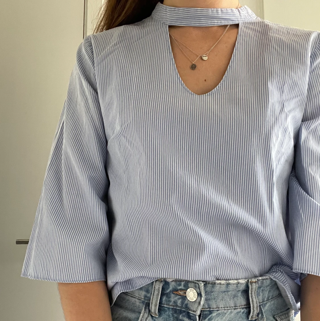 Blå tröja / skjorta | S 