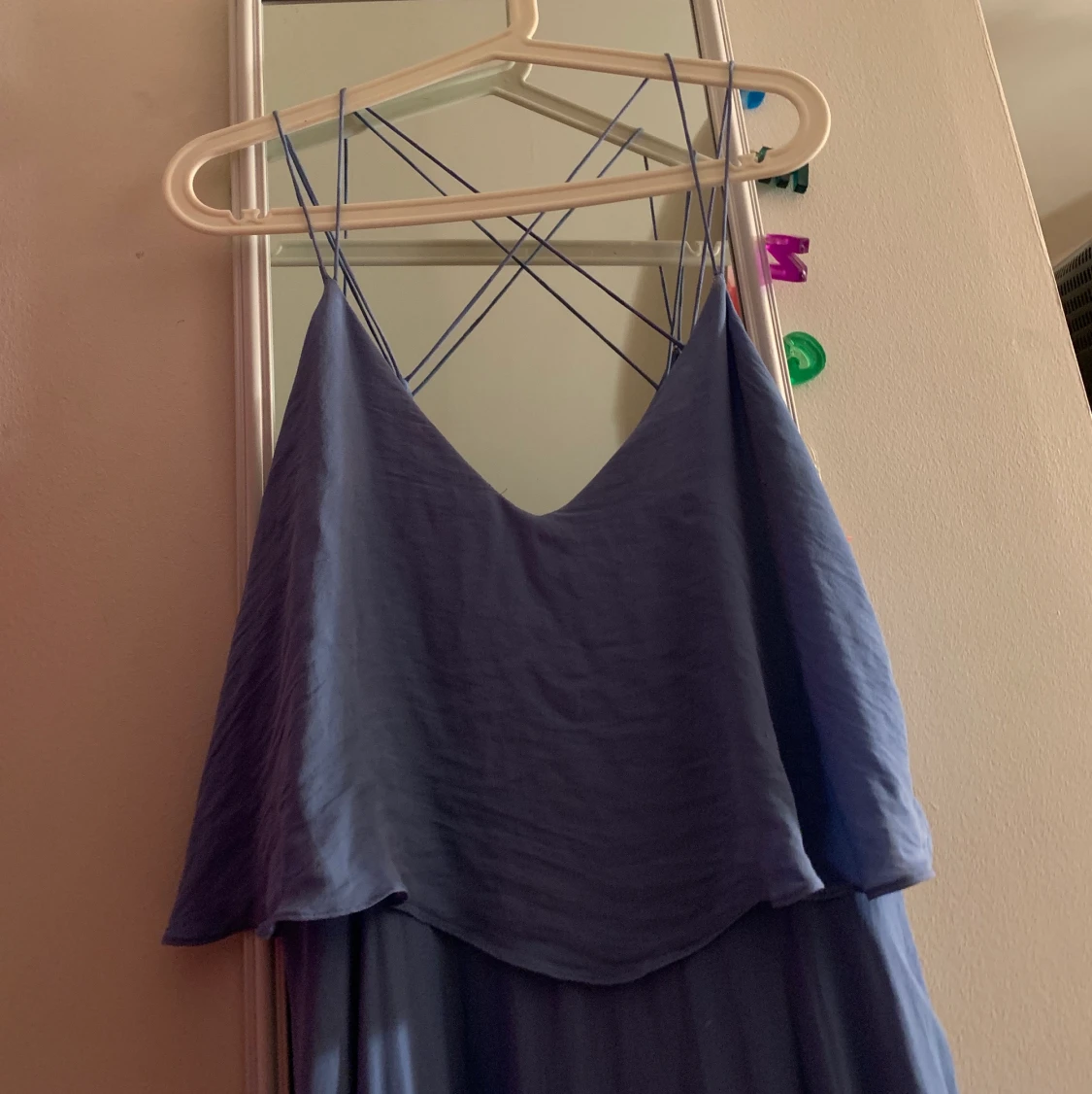 Ljusblå balklänning - 90