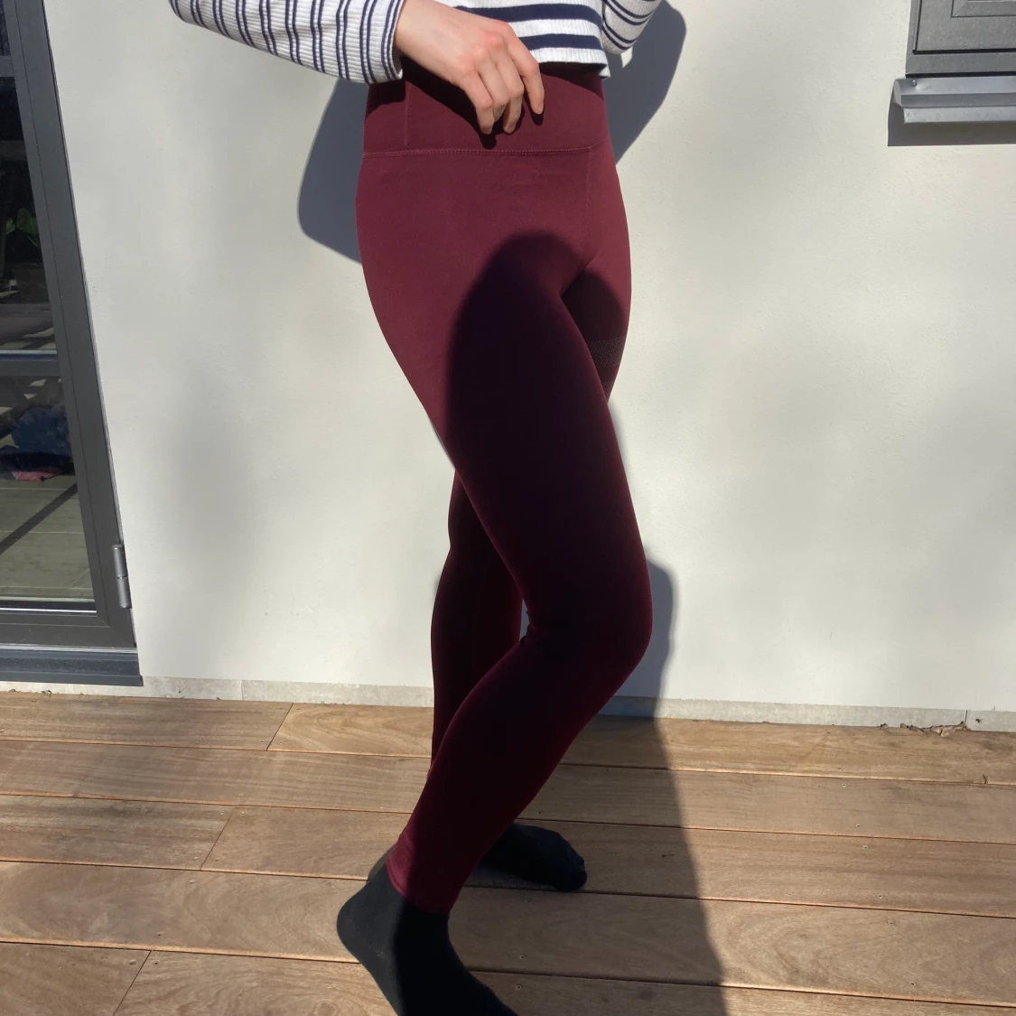 Vinröda träningsbyxor från stronger