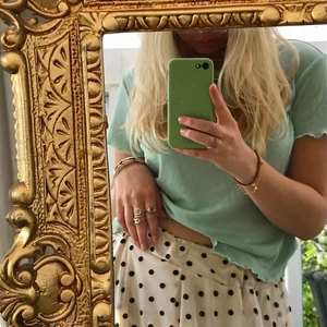 Pastellgrön topp - Pastelgrön/mintgrön ribbad topp! Nästintill oanvänd och supermjuk i materialet