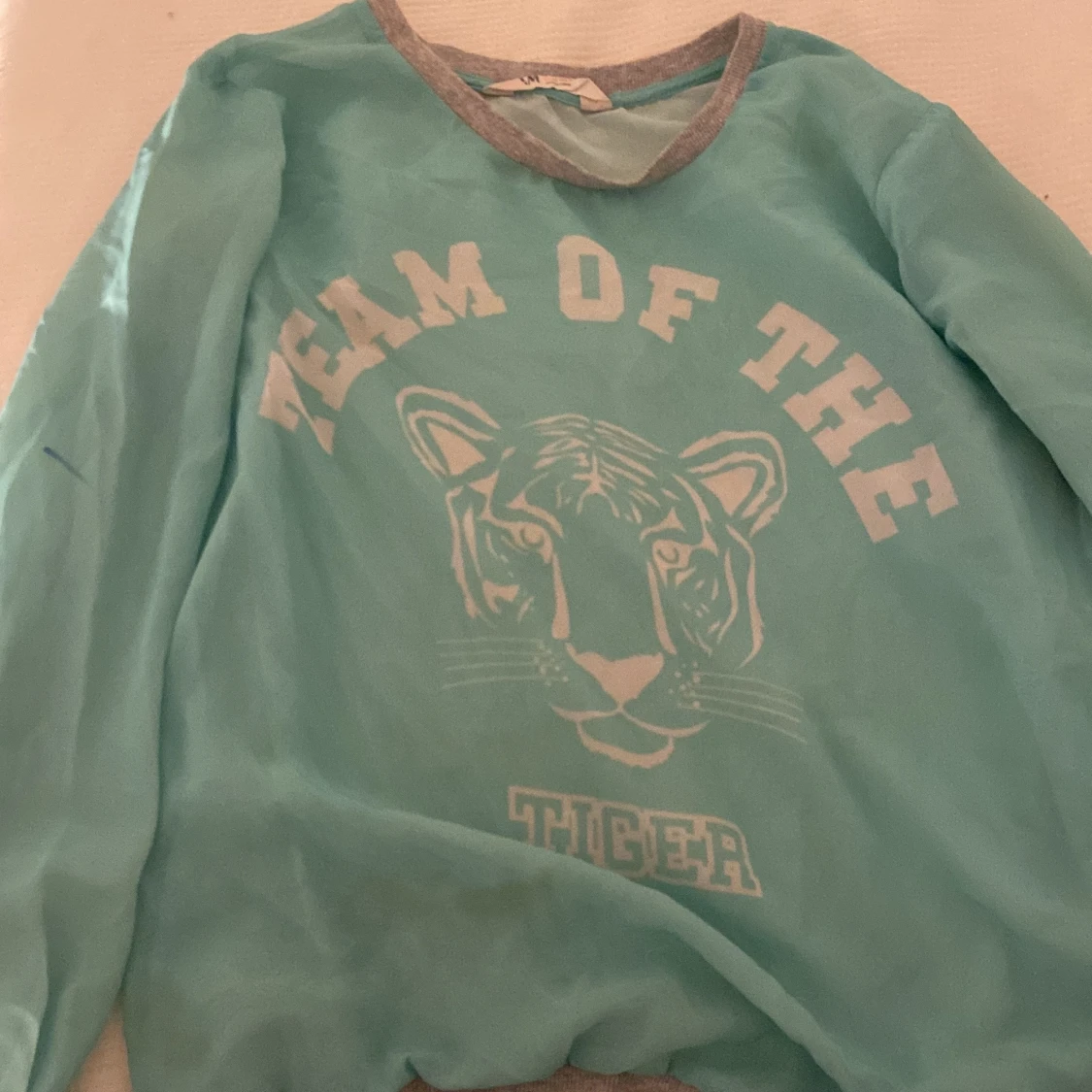 En långärmad tröja (man ser igenom)