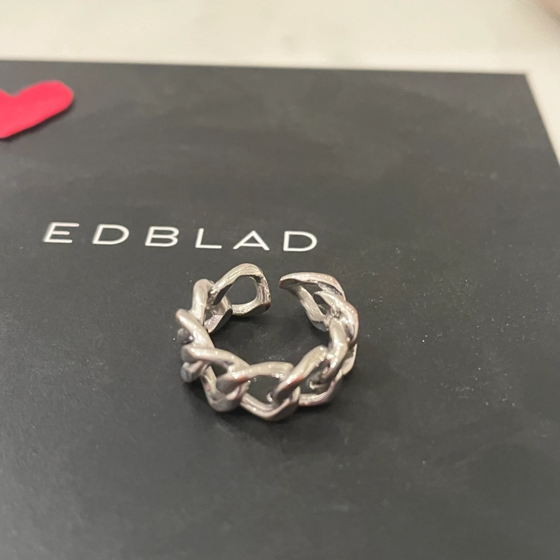 Justerbar ring silver