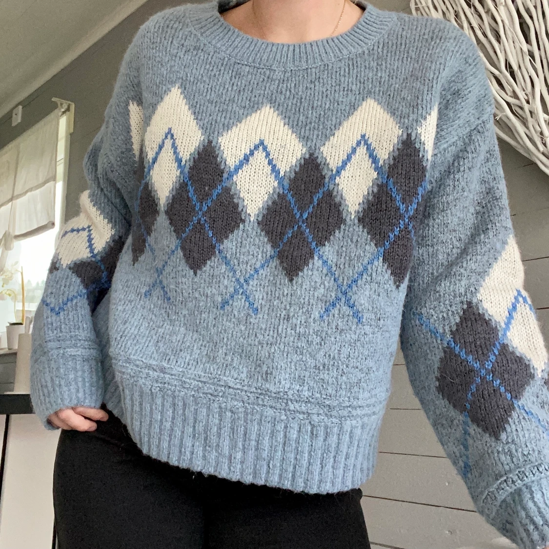Stickad tröja