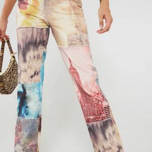jaded london patchwork jeans statue