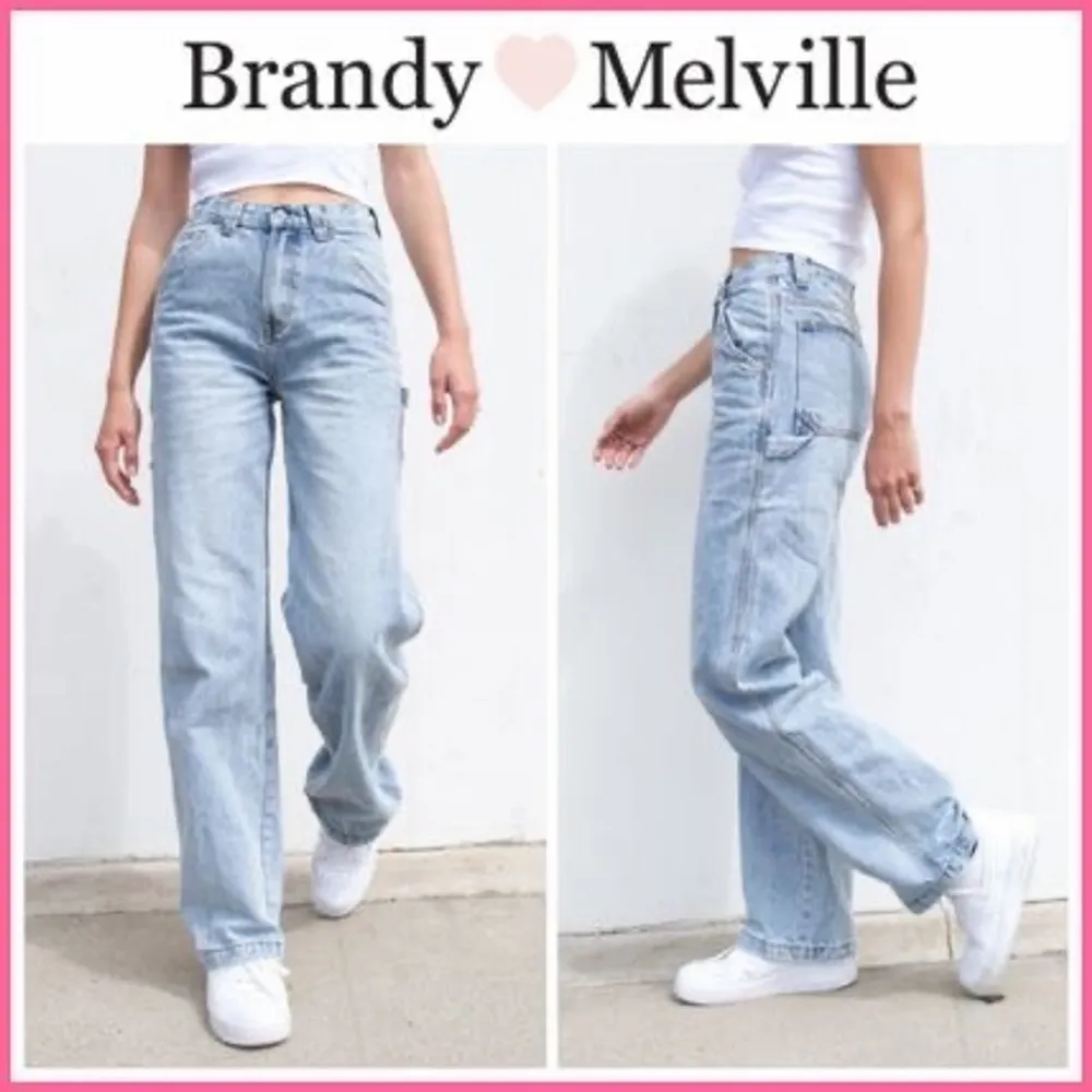 Raka Flare jeans från köpta från Brandy Melville. . Jeans & Byxor.