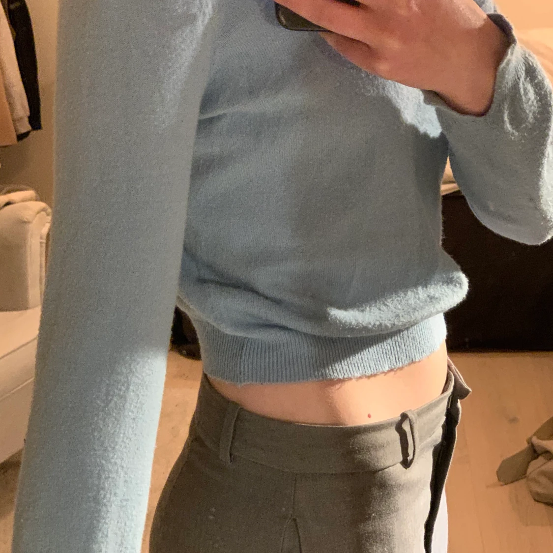 Ljusblå tröja - 90