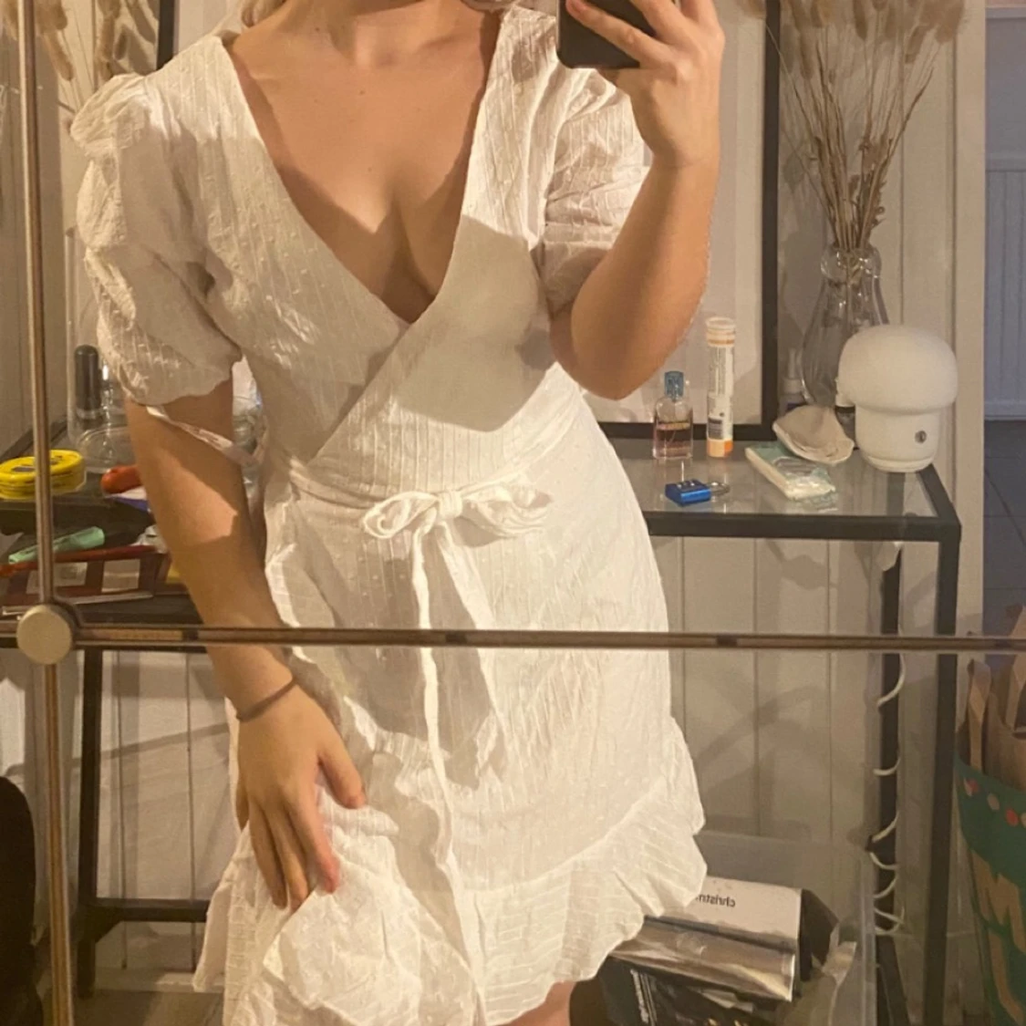 Vit sommarklänning🤍✨ - 90