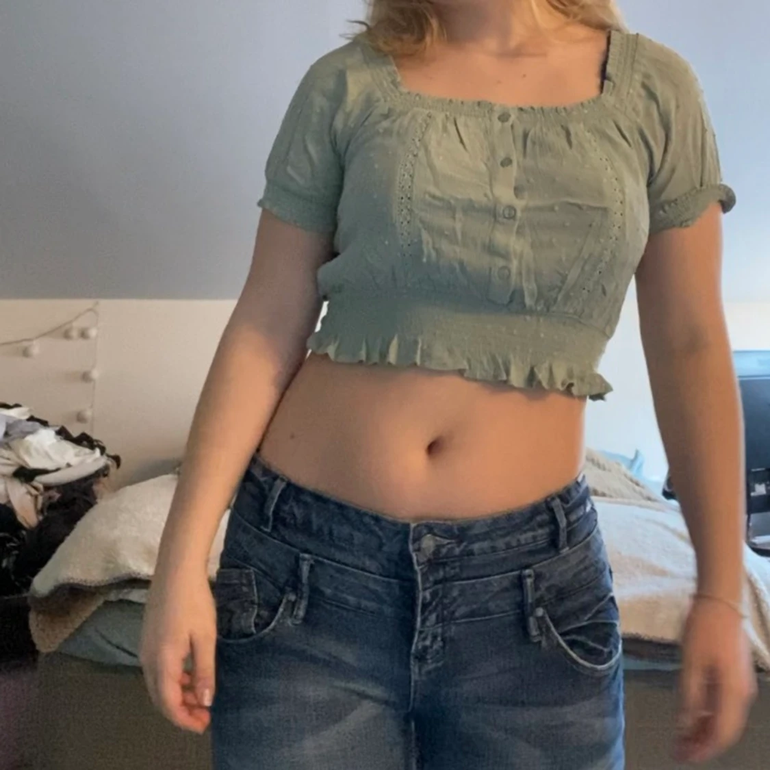 Grön sommartopp - 90