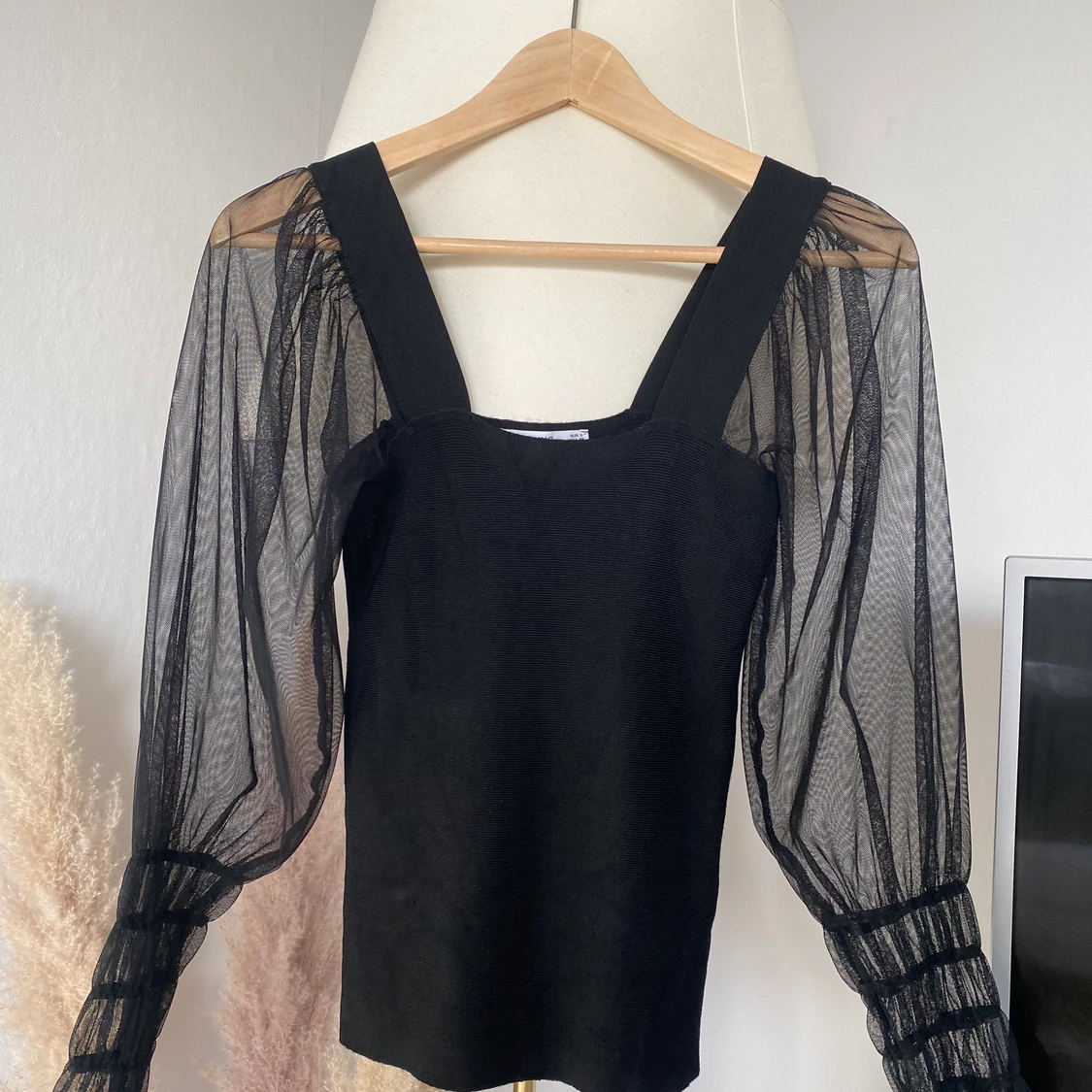 Party top med mesh-ärmar 💌 - 91
