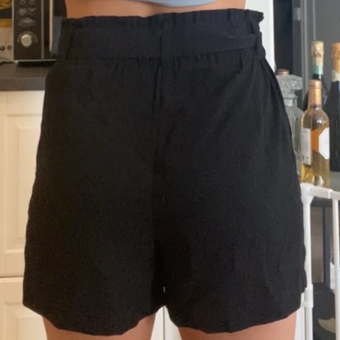 Svarta tygshorts - 91