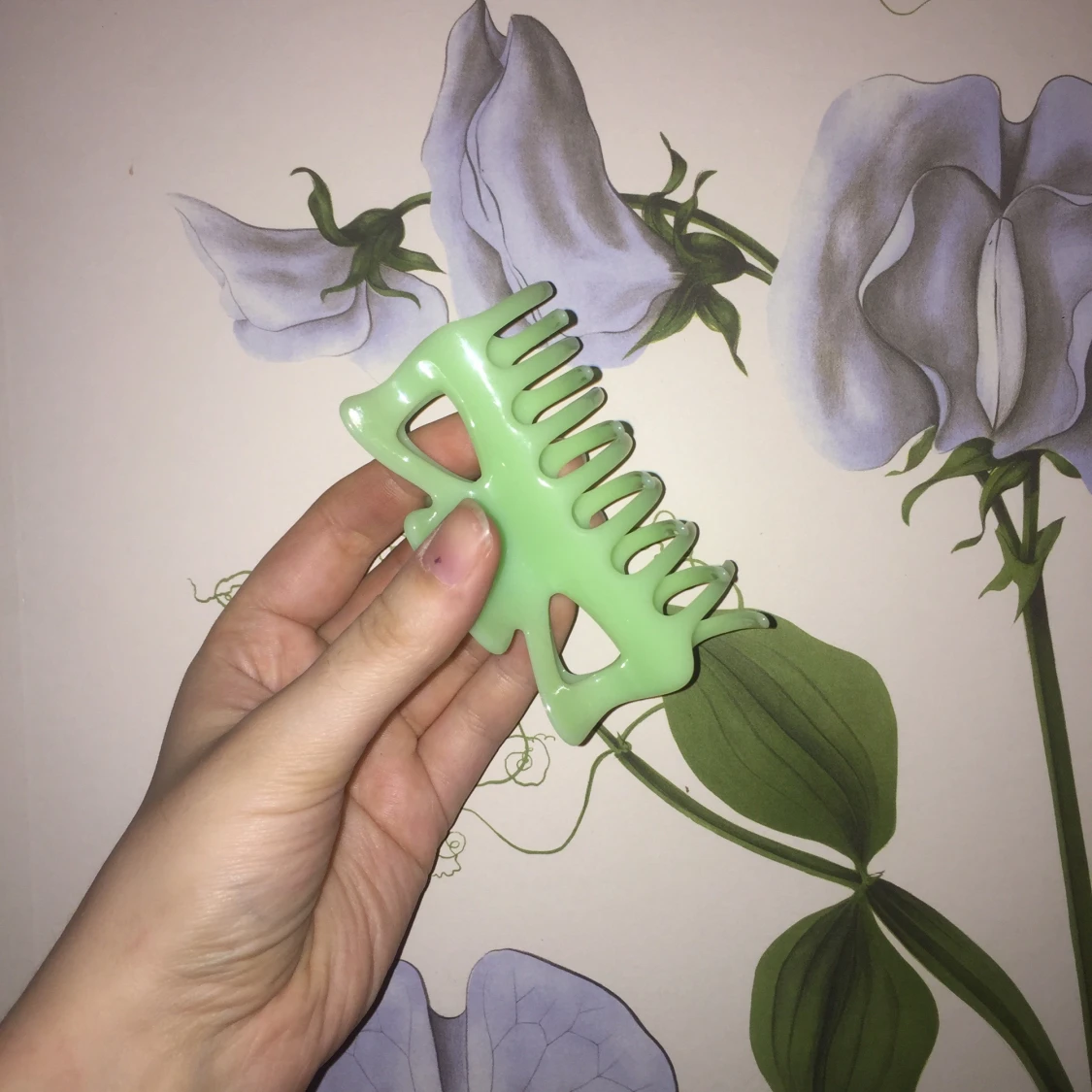 Limegröna hårklämmor - 90