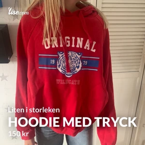 Hoodie  - Ganska liten u storleken så köp om du är typ s jag är xs/s och den blir lite stor då 