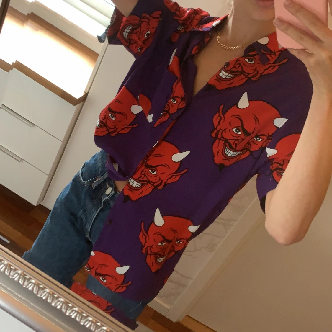 Skjorta med tryck - 90