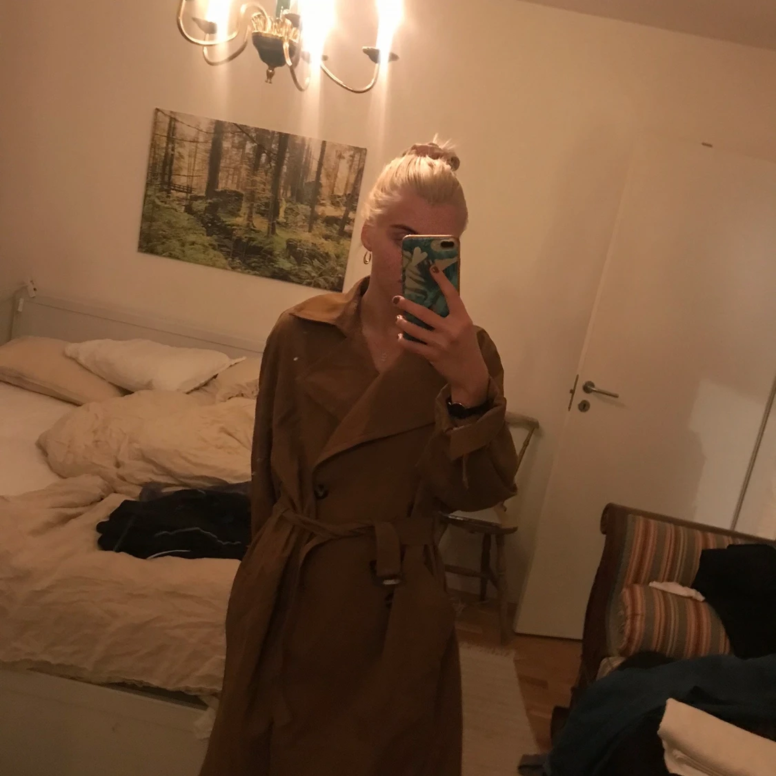 Fin brun kappa från hm - 90