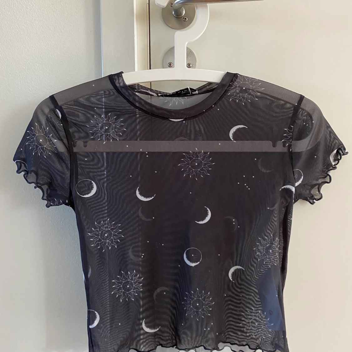 Mesh topp med mönster 