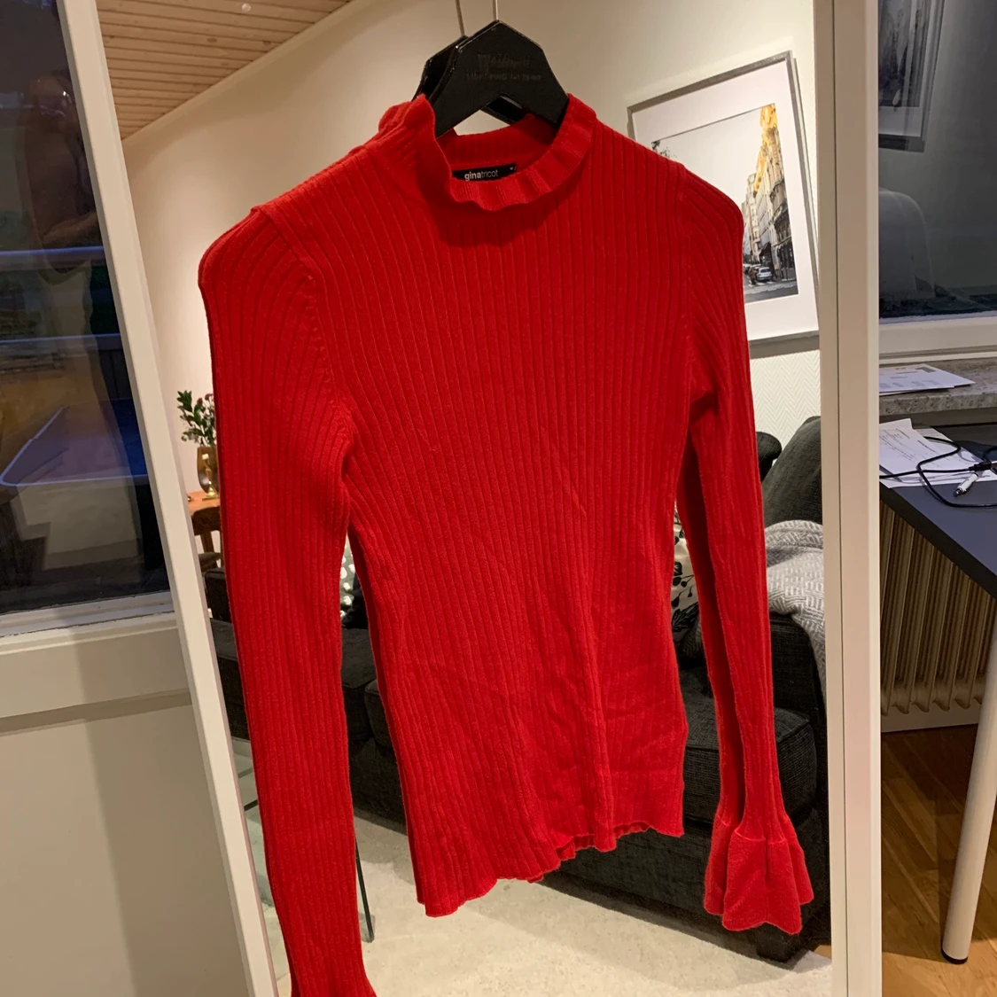 Röd julig topp  - 90