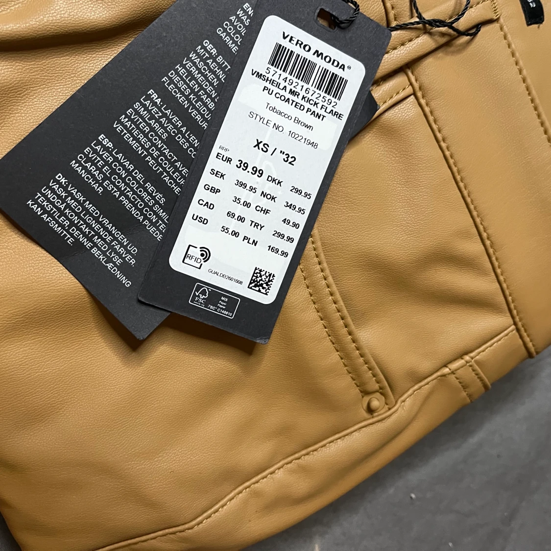 Läder byxor storlek xs /32 Vero Moda - 91