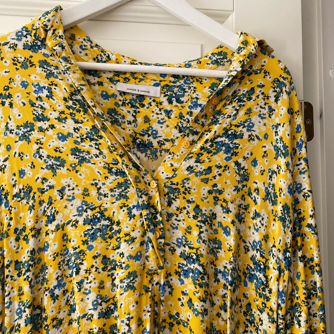 Gul blommig klänning! Samsoe samsoe - 91