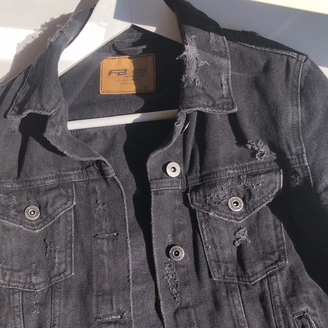 Svart Jeansjacka nyskick - 90