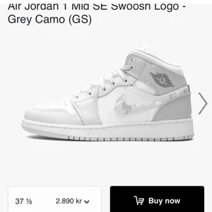 Jordan air 1 - Söker ett par Jordan Air 1 i modeller ”Grey Camo” storlek 37,5
