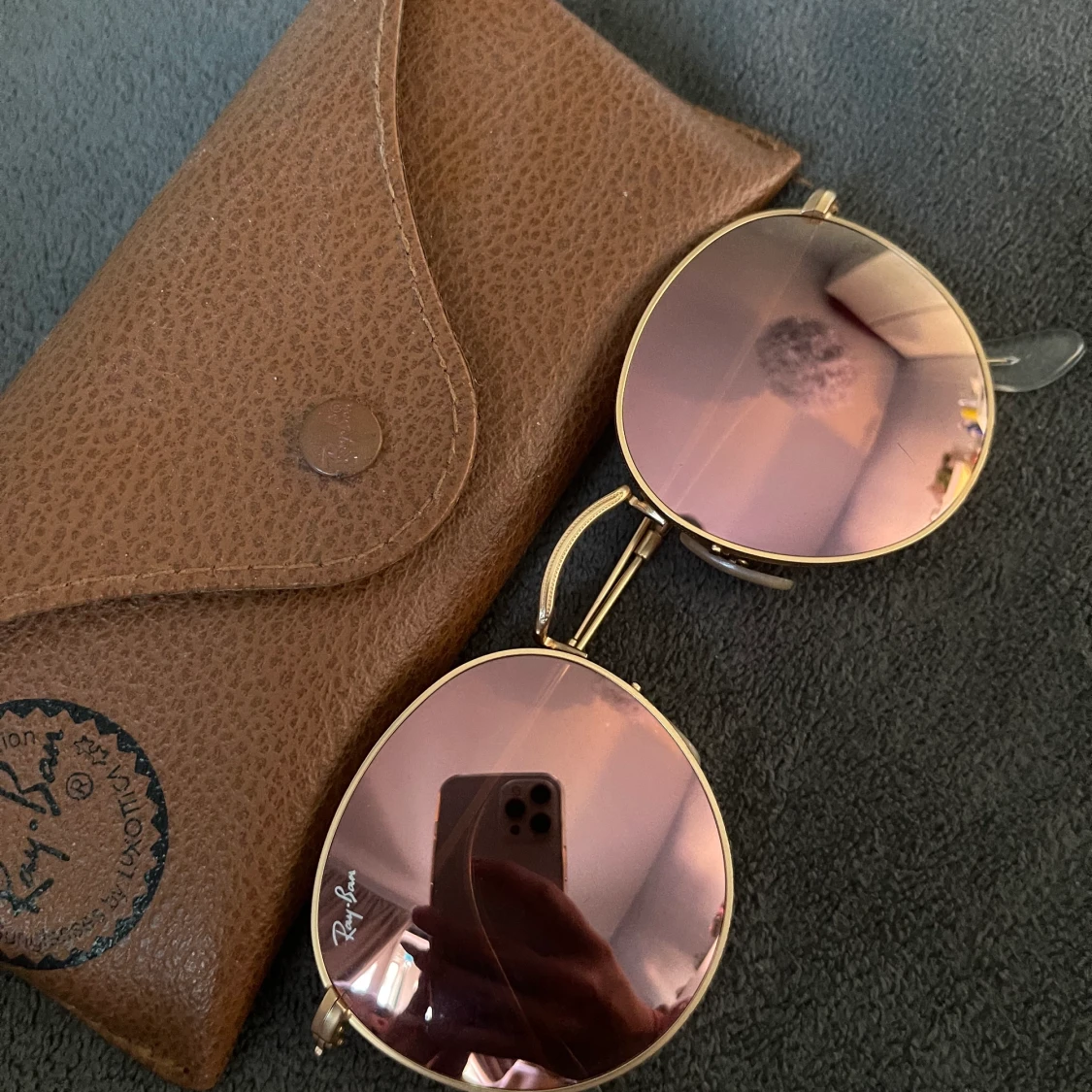 Rayban round metal 