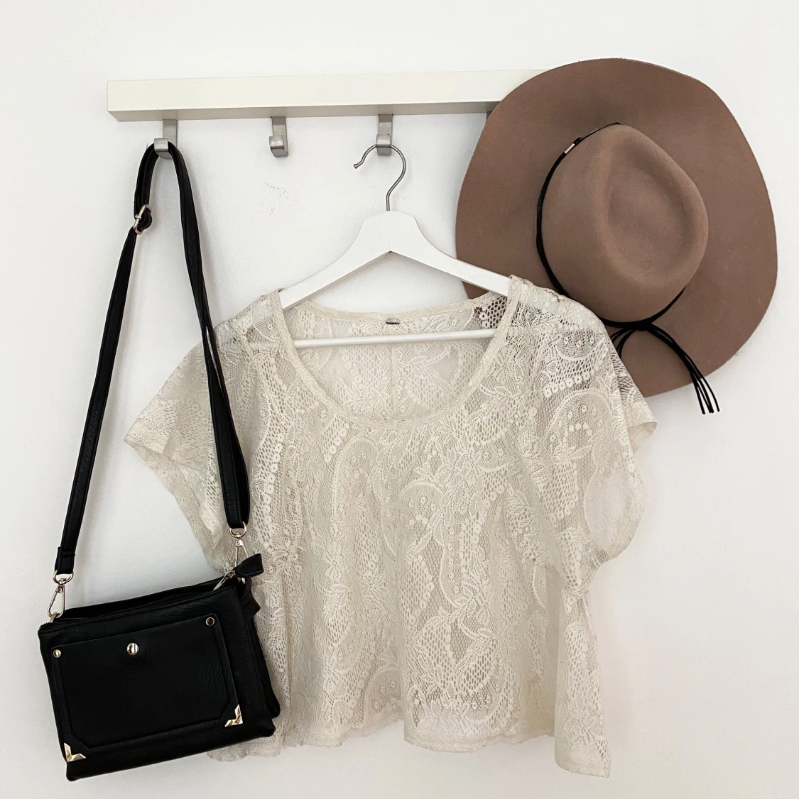 Lace top white - 90