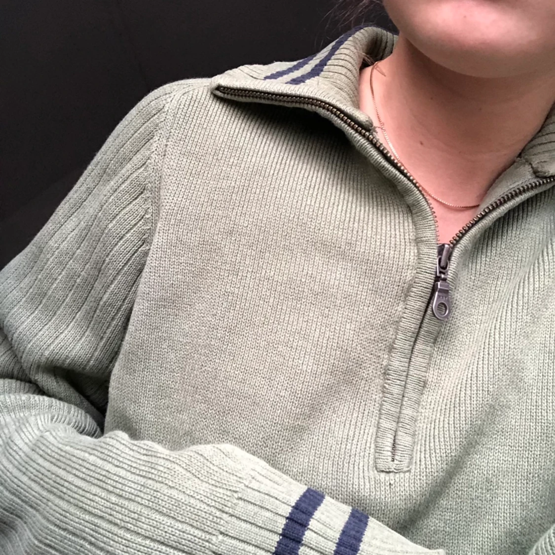 Grön pullover Oversized - 90