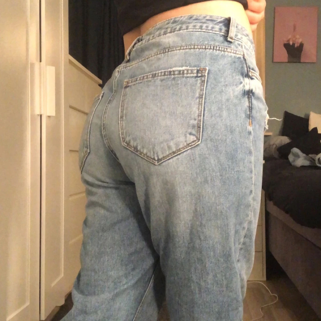 Blå jeance st M - 90