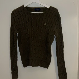 Grön Ralph lauren kabelstickad storlek M - Bra skick