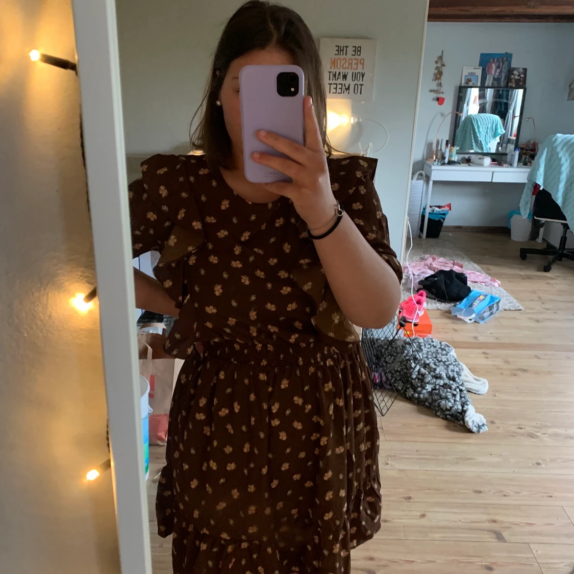 Blommig klänning  - 91