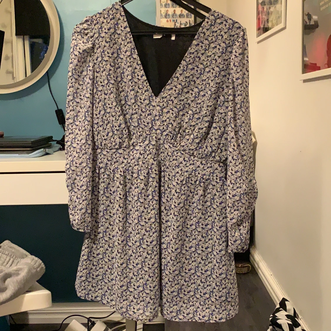 söt blomming klänning - 90