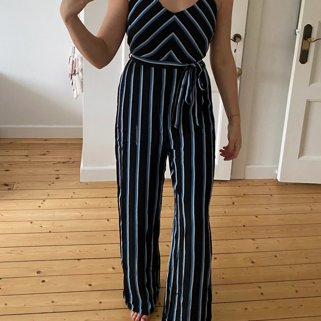 Randig jumpsuit - 90