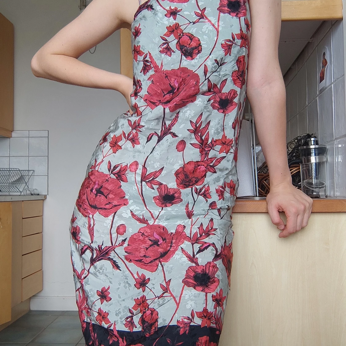 Klänning i Jacquard, H&M stl. 34