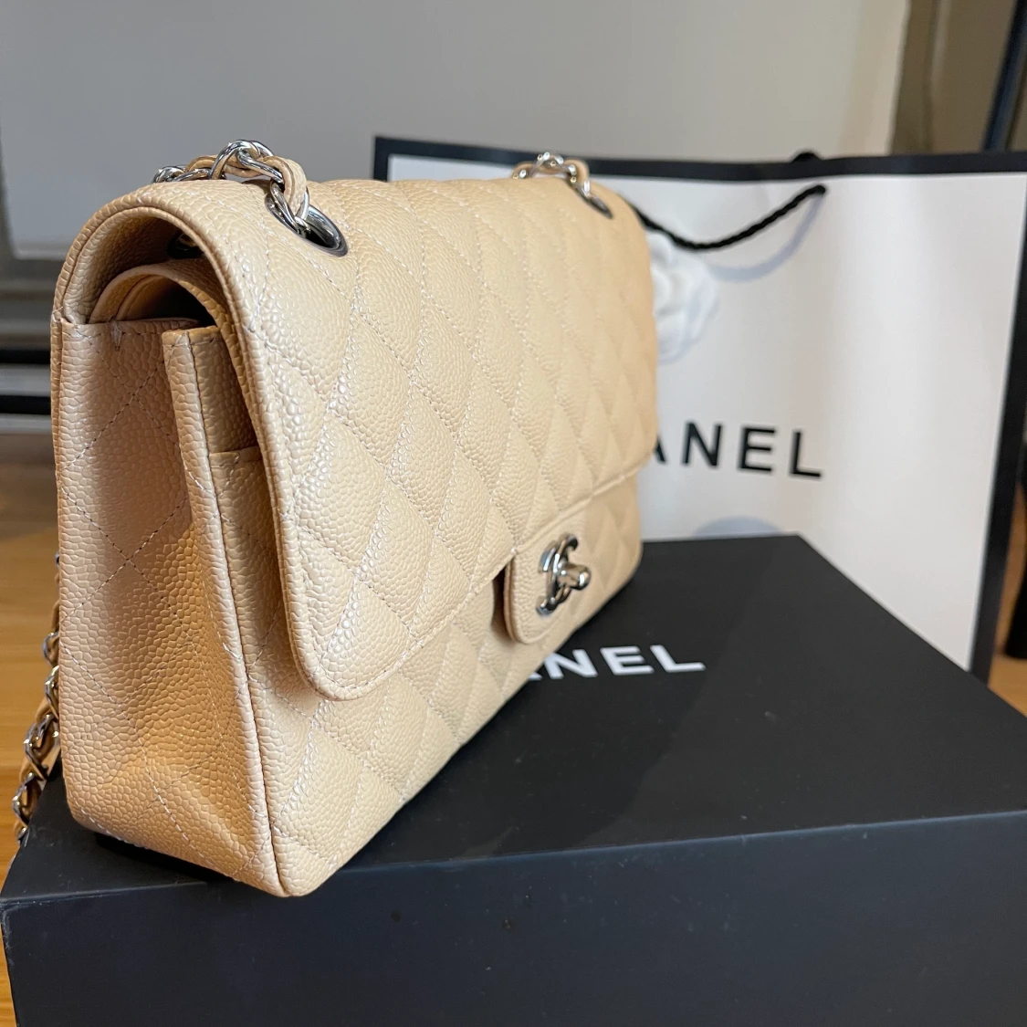 Chanel classic flap bag caviar Replica  - 90