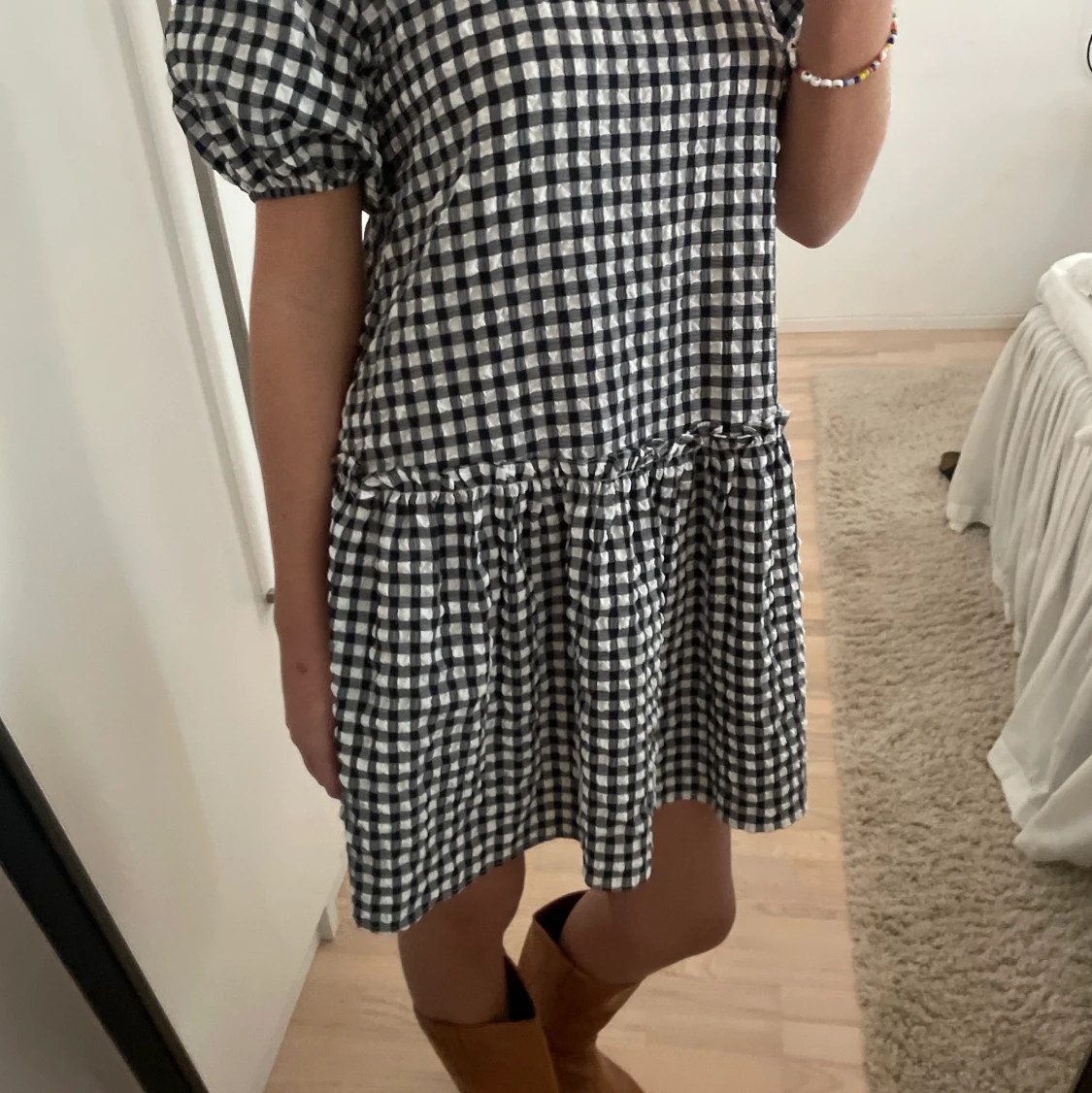 Rutig klänning - 90