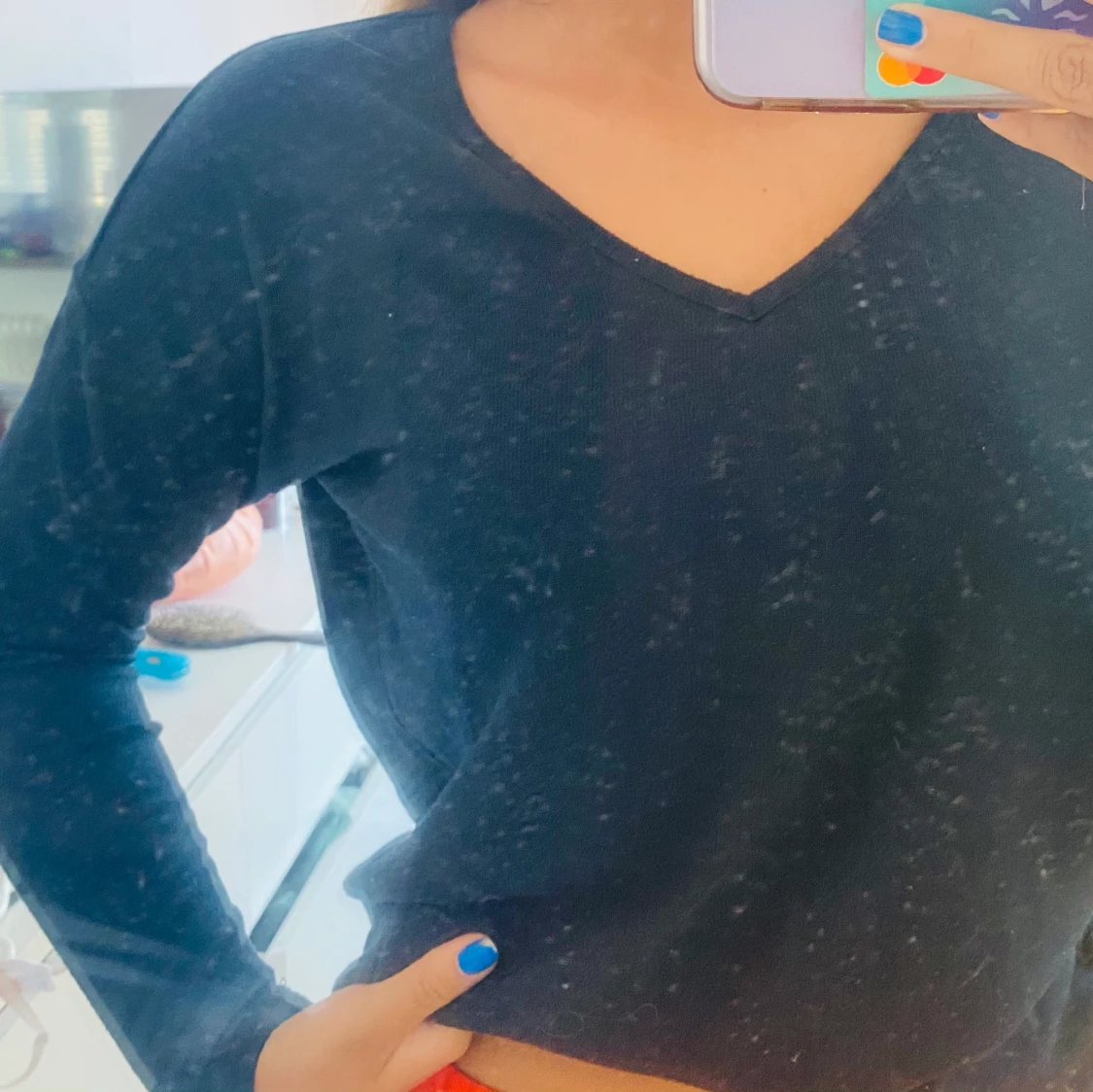 Marinblå tröja - 90