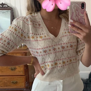 Stickad zara topp - använd en gång