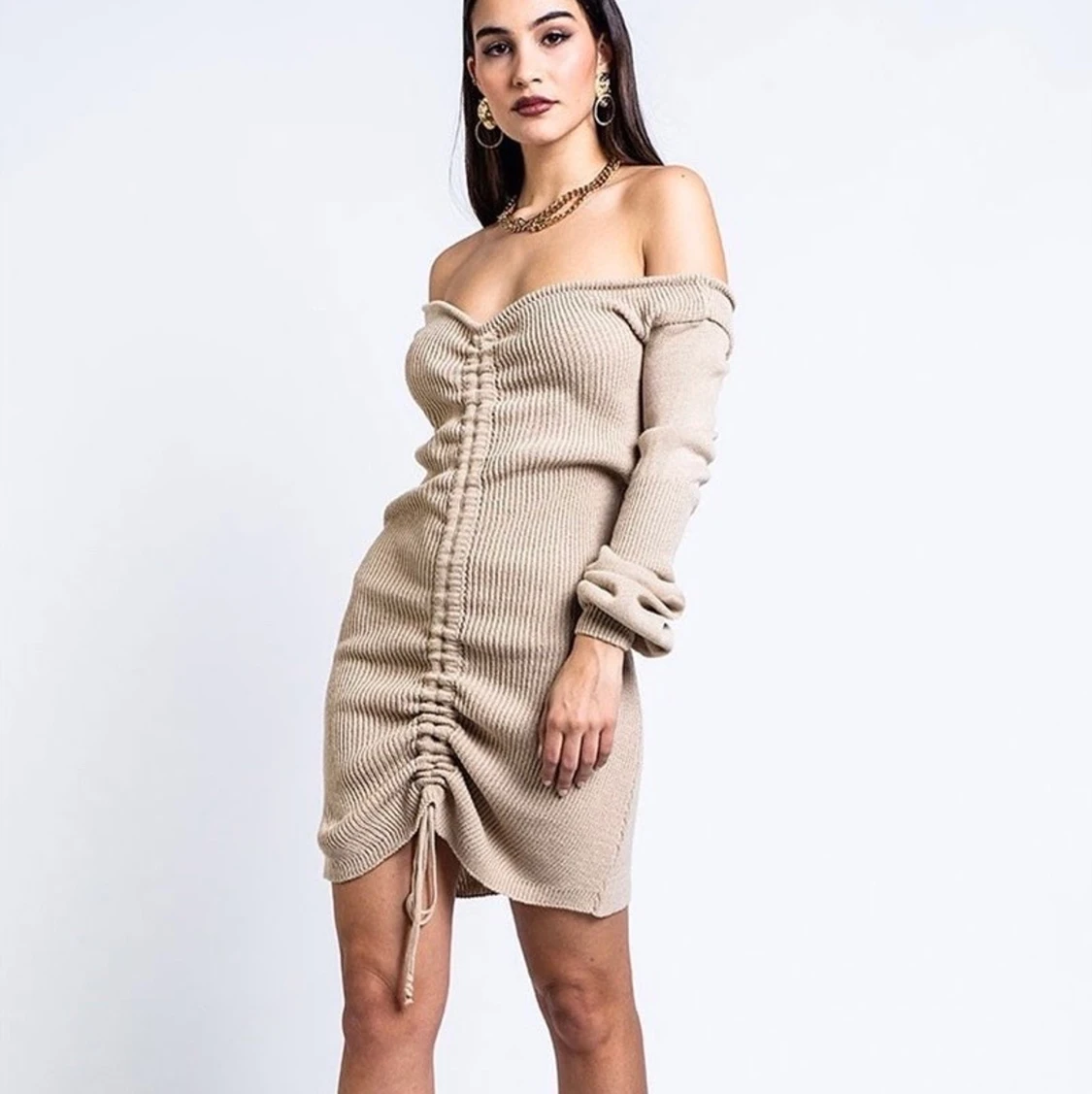 Madlady stickad klänning 