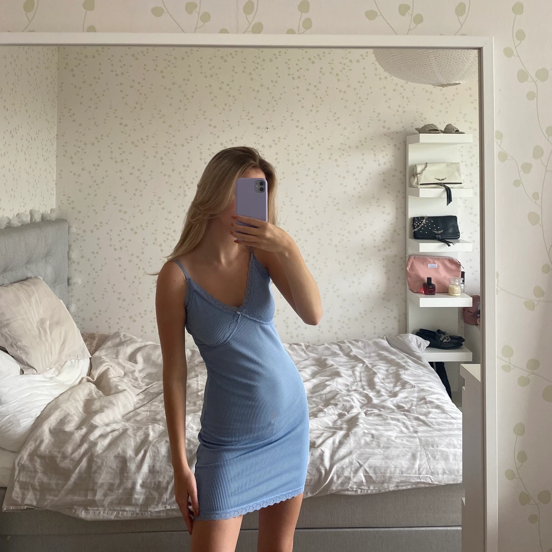 Blå klänning - 90