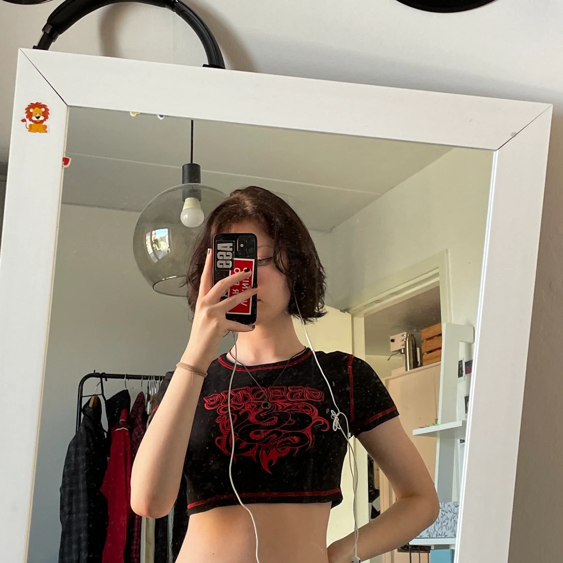 Cropp topp med ormtryck!