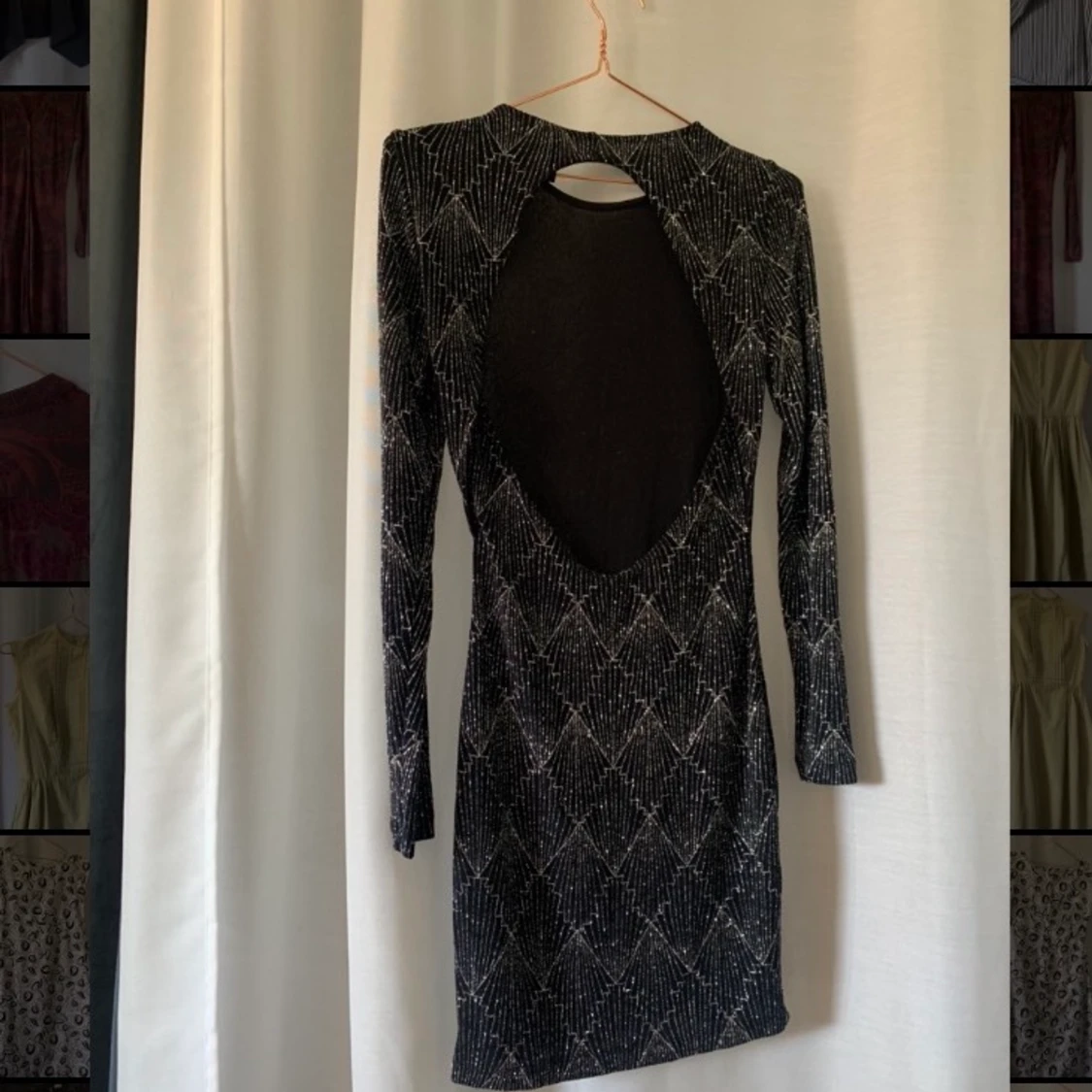 Glittrig festklänning - 90