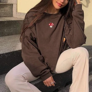 Brun svamp tröja - Använd kanske 2 gånger. Färgen är lite ljusare än på bilden. 