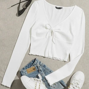 Söt somrig topp - Söt somrig vit topp från Shein! Använd 1 gång