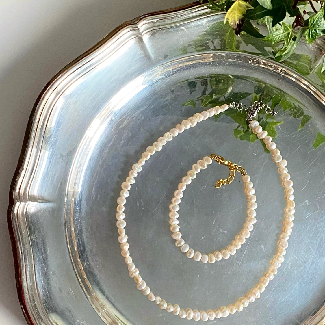 Halsband - Sötvattenpärlor  - 90