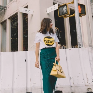 GANNI T-shirt  - Vit ganni tröja med tryck, stl M, endast använd 1-2 ggr superfint skick 😀