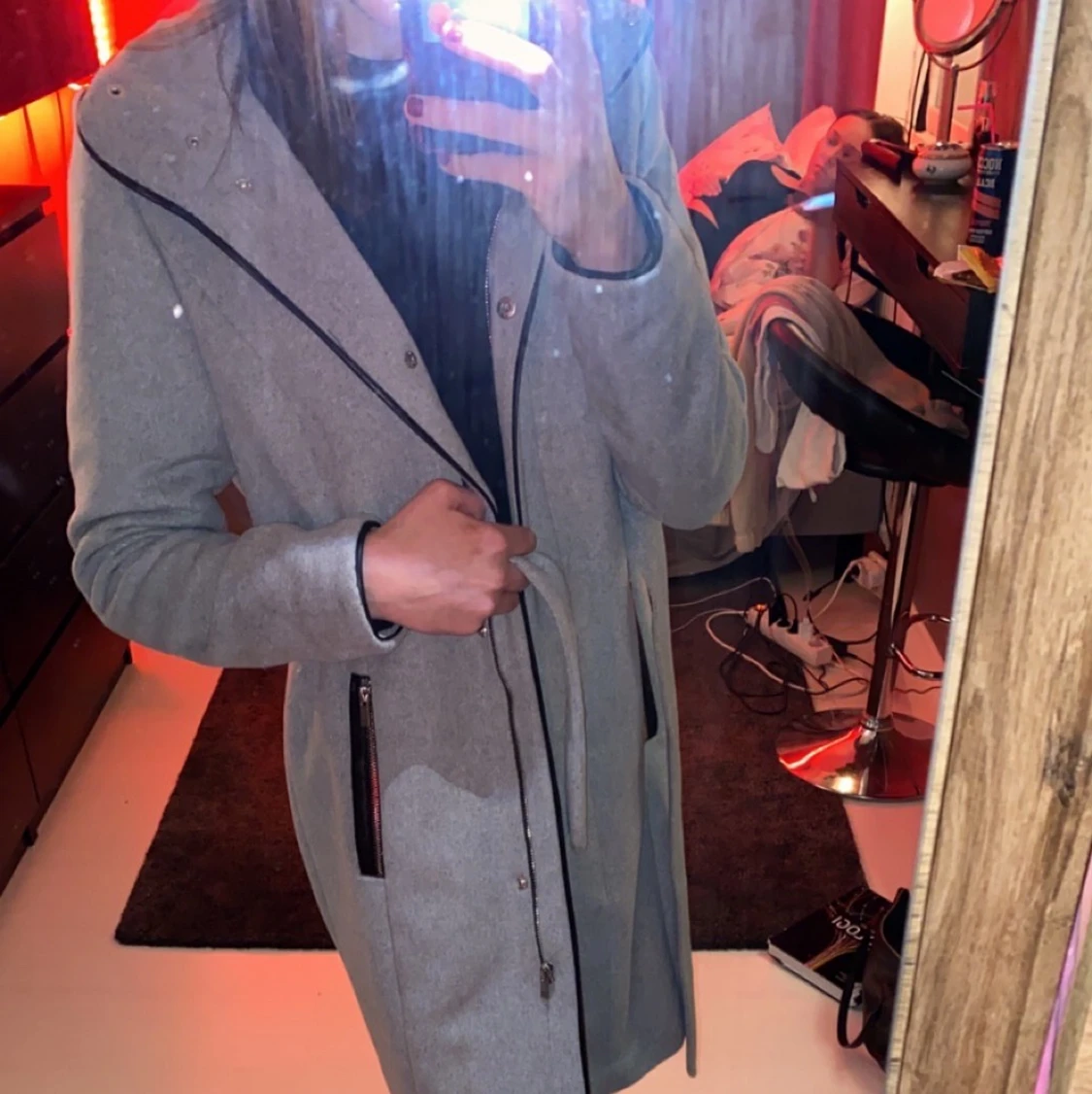 Grå kappa strl XS-S