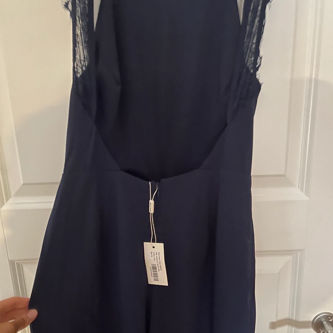 Marinblå jumpsuit - 90