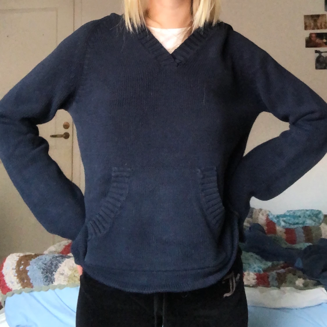 Stickad hoodie!!! - 90