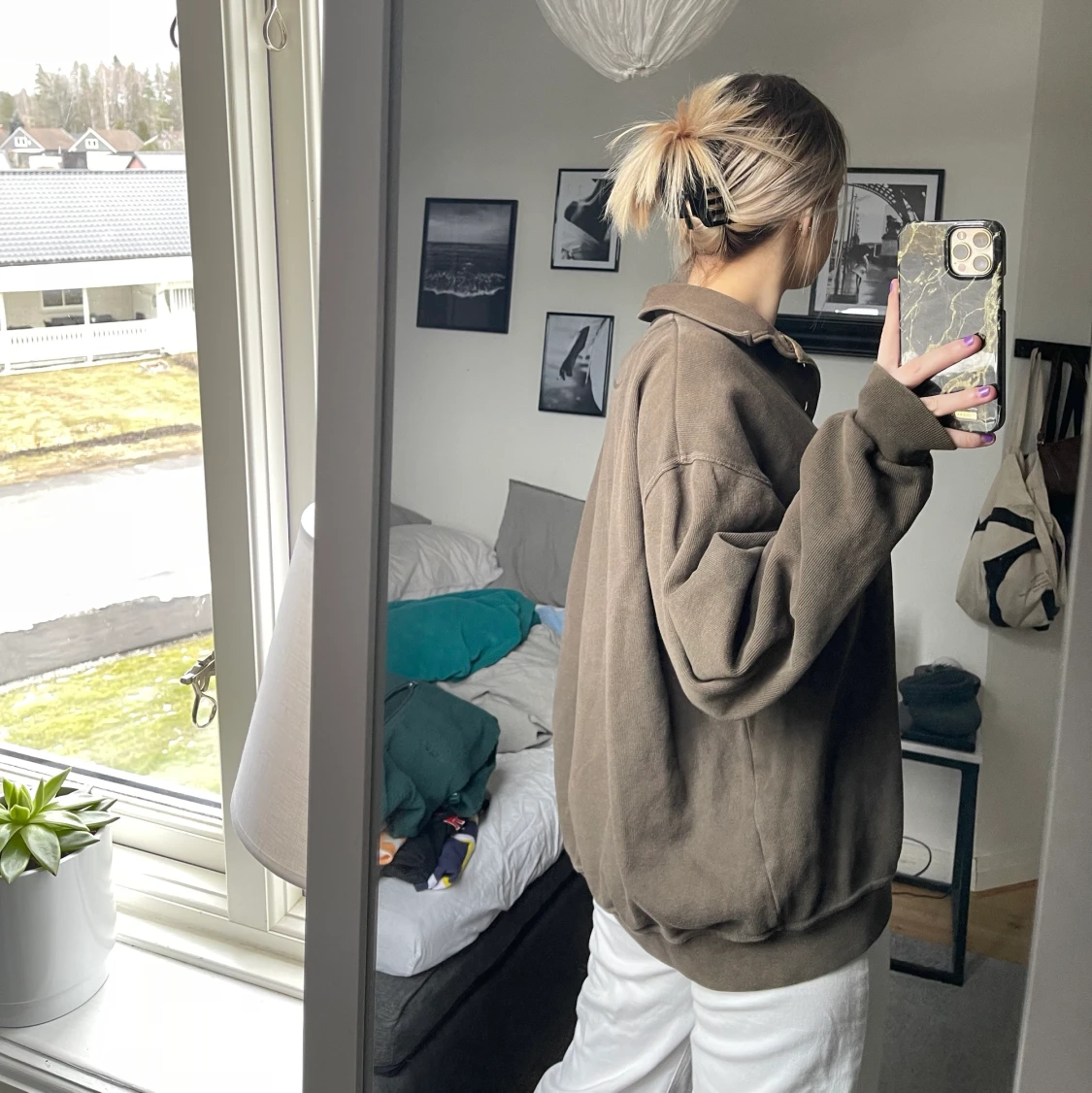 Brun vintage sweatshirt  - 90